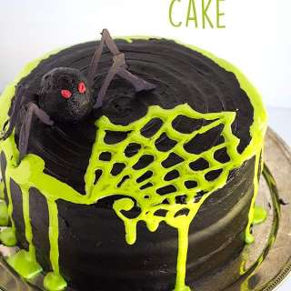 Spooky Spiderweb Cake