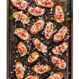 Easy Crostini with Smoked Fish and Dill
