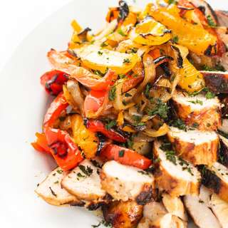 Grilled Chicken and Veggies with Ginger Soy Marinade