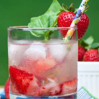 Strawberry Caipirinha Cocktail