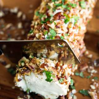 Maple Pecan Goat Cheese Log