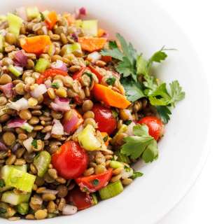 Lentil Salad with Red Wine Vinaigrette