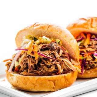Pulled Pork Sliders with Cabbage Slaw