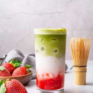 Strawberry Matcha Latte