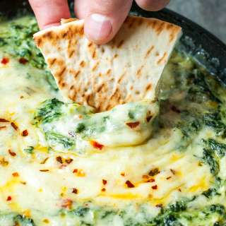 Cheesy Baked Shrimp and Spinach Dip