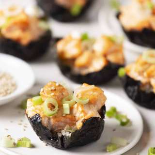 Baked Salmon Sushi Cups