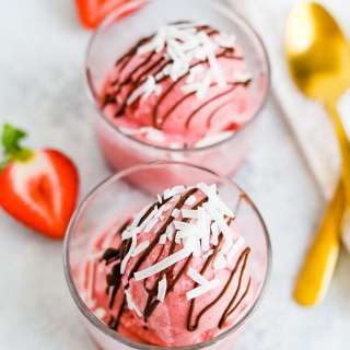 Strawberry Coconut Sorbet