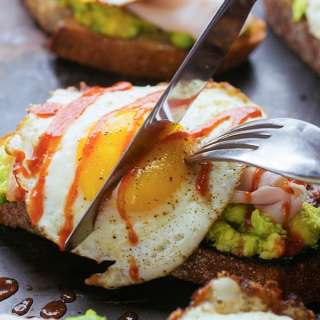 Avocado Toast with Turkey and Egg