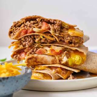 Hamburger Quesadilla