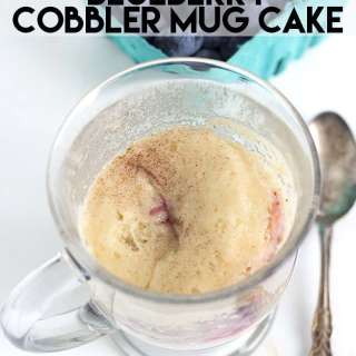 Blueberry Cobbler Mug Cake