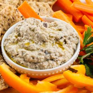 White Bean and Roasted Eggplant Dip