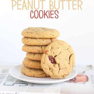 Jelly Stuffed Peanut Butter Cookies