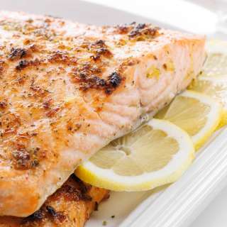 Salmon with Lemon and Oregano