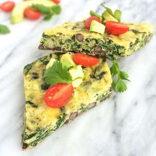 Mexican Egg Bake with Beans and Cheese