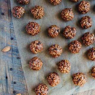 Chocolate Almond Crispy Bites