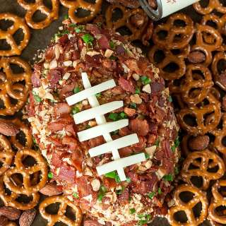 Bacon Cheddar Football Cheese Ball