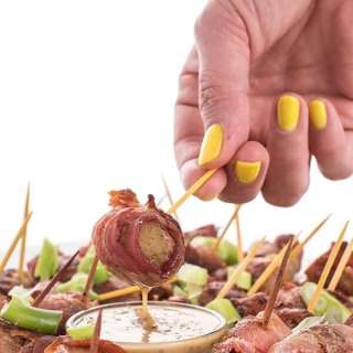 Bacon Wrapped Potato Bites