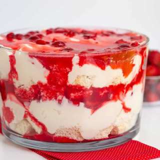 Strawberry Angel Food Trifle