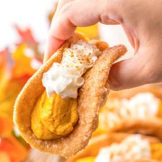 Pumpkin Pie Dessert Tacos