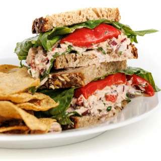 Mediterranean Tuna Salad Sandwich