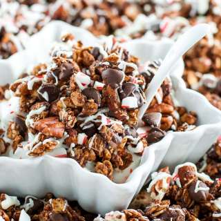 Peppermint Bark Granola