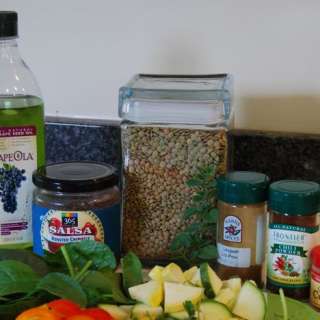 Chipotle Lentil Fajita Bowls