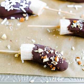 Chocolate Covered Banana Pops