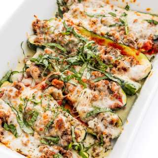 Zucchini Pizza Boats