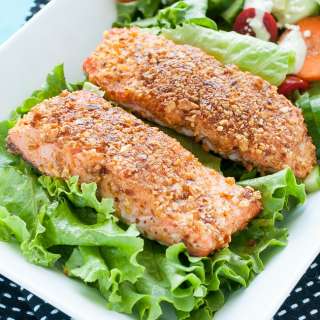 Sriracha Almond Crusted Salmon