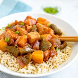 Slow Cooker Sweet and Sour Tempeh