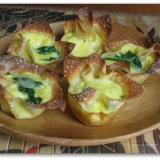 Mini Quiche Wonton Cups