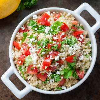 Avocado Feta Quinoa Salad