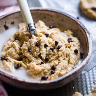 Vegan Chickpea Cookie Dough Bowls