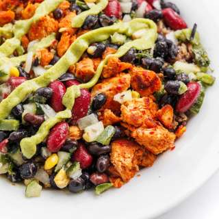 Protein-Packed Chicken Avocado Rice Bowl
