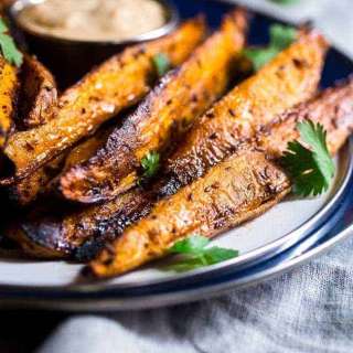 Maple Tahini Grilled Sweet Potatoes