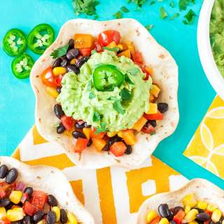 Guacamole Tacos with Southwestern Veggie Salsa