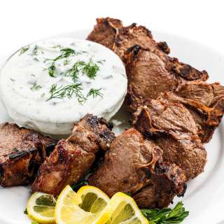 Greek Lamb Chops with Tzatziki Sauce