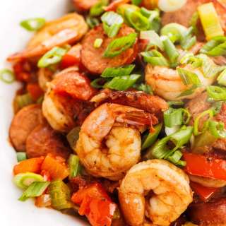 Cajun Shrimp and Andouille Sausage Skillet