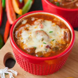 Sausage, Pepper, and Onion Soup