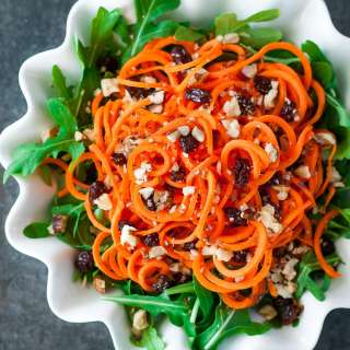 Healthy Carrot Salad with Lemony Honey Dijon Dressing