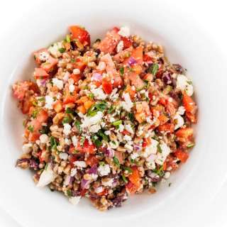 Farro Greek Salad with Feta and Dill