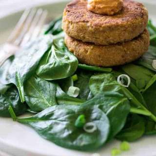 Vegan Cauliflower Fritters With Hummus