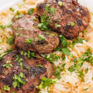 Grilled Lebanese Beef Kafta Patties