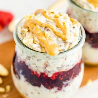 Peanut Butter & Jelly Overnight Oats