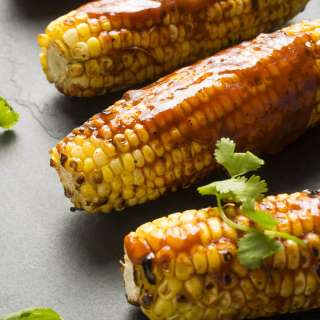 Grilled Corn with Barbecue Sauce