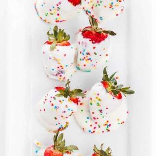 Frozen Yogurt Covered Strawberries