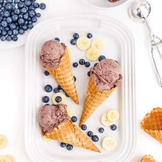 Vegan Blueberry Nice Cream