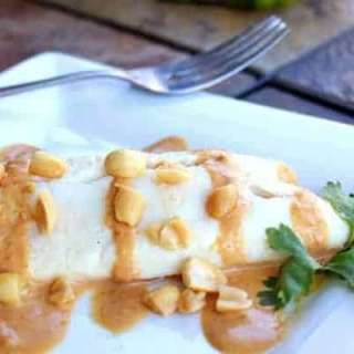 Tilapia With Skinny Peanut Sauce
