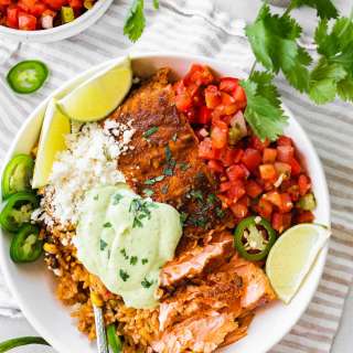 Salmon Burrito Bowl