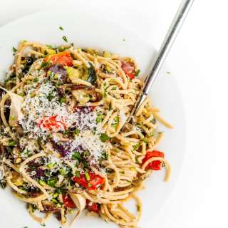 Garlic Roasted Vegetable Pasta